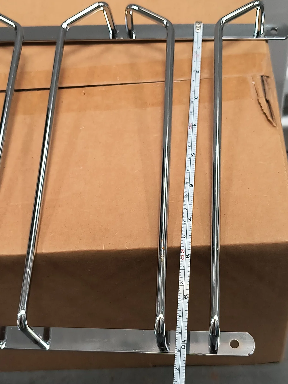 Pier 1 Under-Cabinet Stem Rack - Silver Metal - Vintage